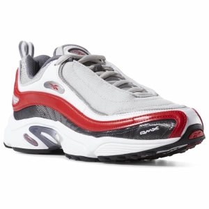 Reebok Daytona DMX Turnschuhe Damen - Grau/DunkelGrau/Weiß/Rot - DE 815-FLO